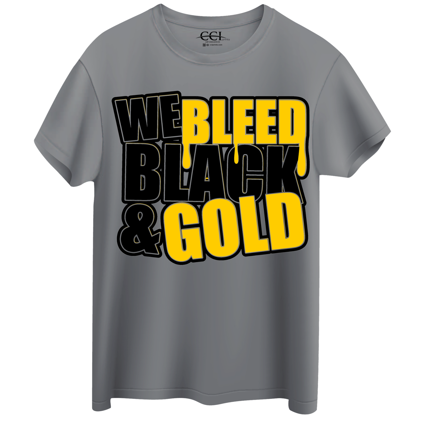 We Bleed Black & Gold Short Sleeve T-Shirt